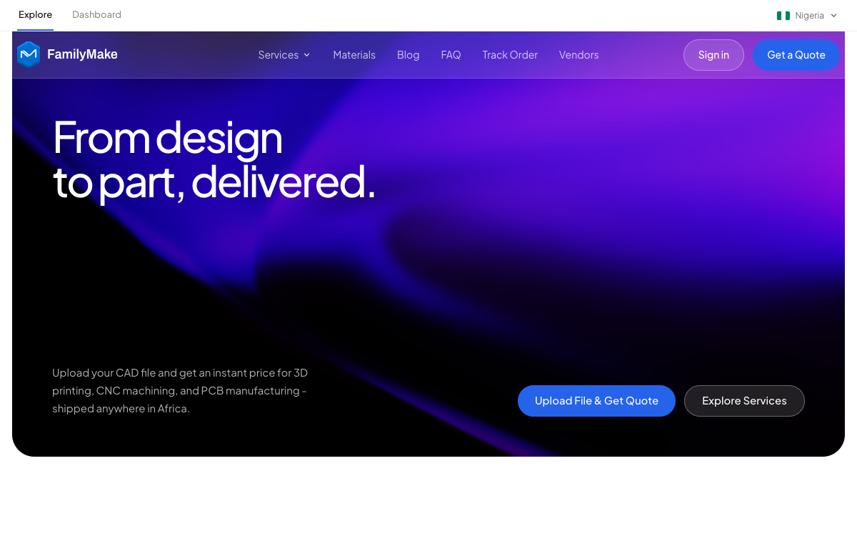 FamilyMake platform screenshot