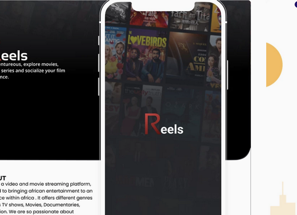 The Reels Movie mobile streaming and watchlist interface